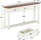 Homieasy Farmhouse Console Table - Image 3