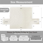 Quilted Grand Sofa Covers for 4 Cushion Couch, Couch Cover for Grand Sofa - Image 7