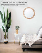 Poeme Boho Wall Mounted Round Mirror - Image 3