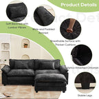 Oprisen 86" Modular Sectional Sofa, Comfy Cloud Couch Sectional Sofa - Image 6