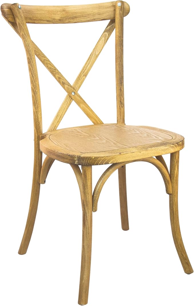 EMMA + OLIVER 2-Pack Wooden X-Back Dining Chair by EMMAOLIVER