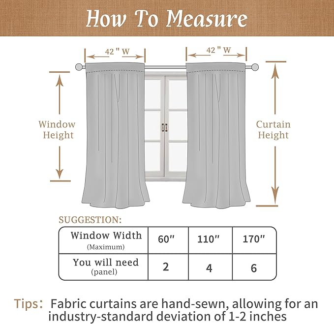 100% Blackout Short Linen Curtains - Image 9