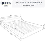 Allewie Queen Size LED Platform Bed Frame - Image 2