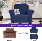 ZNSAYOTX Super Stretch Chair Slipcover, New Striped Sofa Chair Covers - Image 2