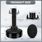 10 Set Adjustable Furniture Leveling Feet, Adjustable Leg Levelers - Image 2