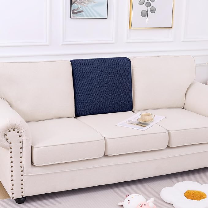 Smiry Waterproof Couch Cushion Covers, Stretch Jacquard Thick Sofa Cushion - Image 5