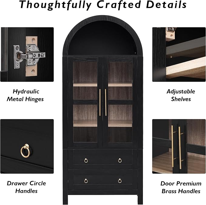 71" Arched Storage Cabinets - Image 9