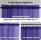 Chyhomenyc Purple Sheer Curtains 78 Inches Long 2 Panels Set - Image 4