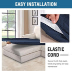 H.VERSAILTEX Super Stretch Individual Chaise Cover Sectional Couch Covers - Image 5