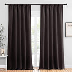 NICETOWN Blackout Curtains for Living Curtains, Toffee Brown, 2 Panels by NICETOWN