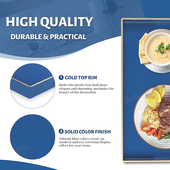 MAONAME Navy Blue Serving Tray - Image 4