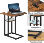 HOOBRO Foldable C Shaped End Table, C Shaped Side Table - Image 9