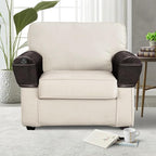 ANARACHON Leather Look Couch Arm Covers Set of 2 Armrest Covers - Image 2