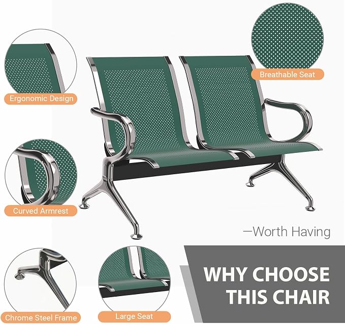 Kinfant 2-Seat Waiting Room Chair - Image 3
