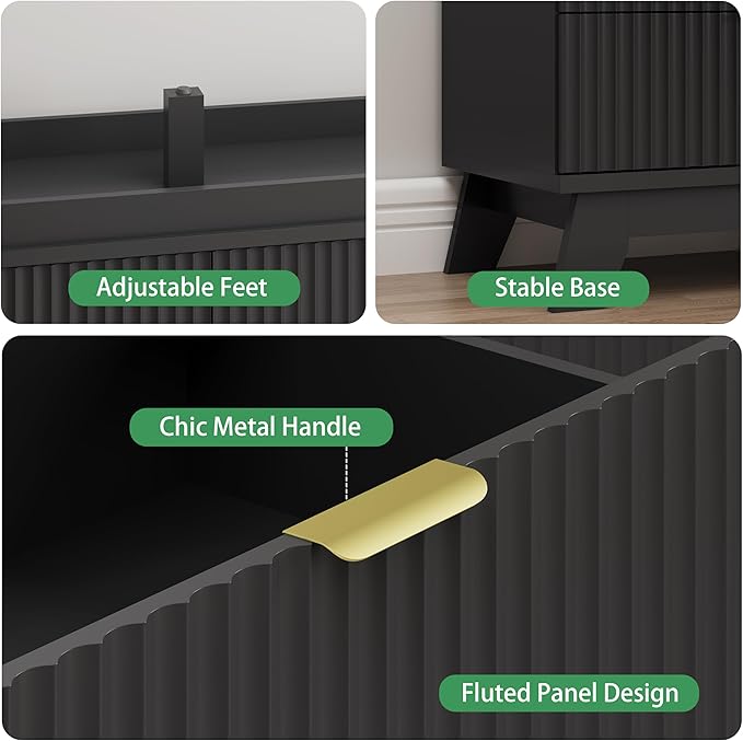 Fluted Dresser for Bedroom - Image 6