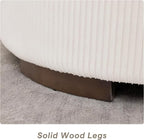 29.5 Inch Round Storage Ottoman Coffee Table, Modern Circle Coffee Table - Image 7