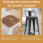 Andeworld Metal Bar Stools Set of 4, 26 inch Counter Height Barstools - Image 4