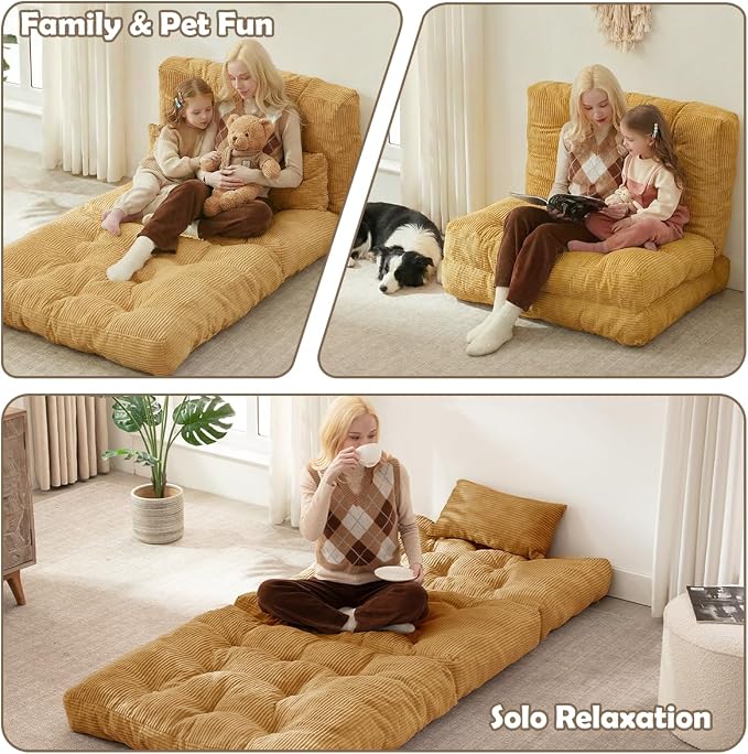 Folding Sofa Bed, Convertible Sleeper Chair - Image 6