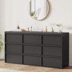 Garvee 9 Dresser for Bedroom, 58.7" Wide Dresser, Freestanding Horizontal Drawer by Garvee