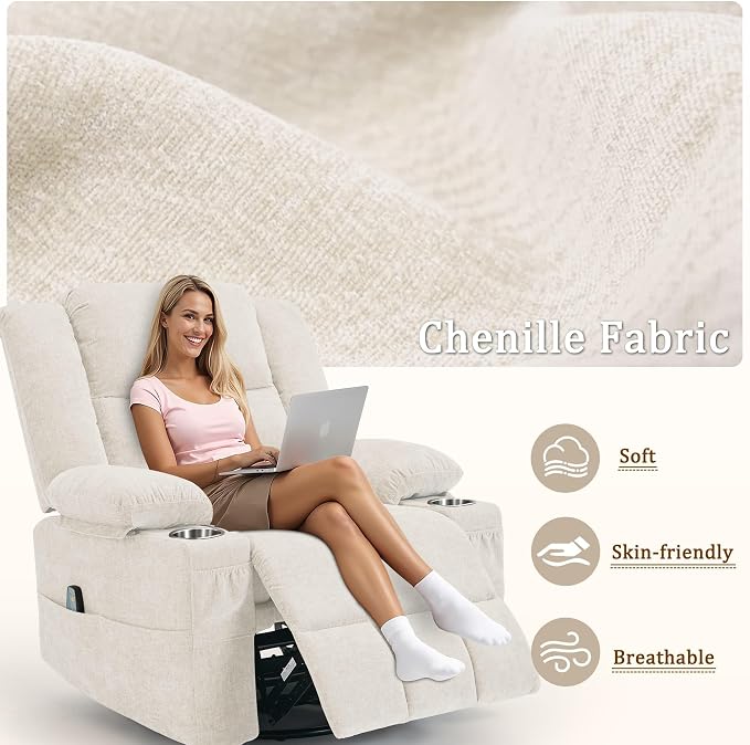 Korser 360° Swivel Rocker Recliner - Image 7