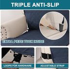 Turquoize 100% Waterproof Sofa Covers Chaise Lounge L Shape Sofa Protector Slip - Image 4