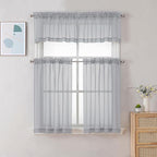 Chyhomenyc Sheer Light Grey Valances - Image 2