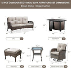 Belord Grand 13 Pieces Outdoor Patio Furniture Set - Image 2