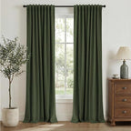 INOVADAY 100% Blackout Linen Curtains by INOVADAY
