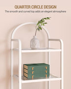 Hzuaneri Bookcase Bookshelf, Tempered Glass Bookshelves, Slim Shelving Unit - Image 7