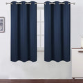 Navy Blue Blackout Curtains 42 x 63 Inch Length/Set of 2 Curtain Panels/Thermal by Lemomo
