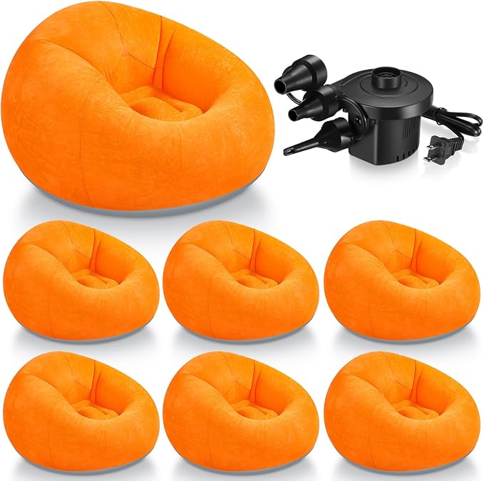 Realspring 6 9 12 Pcs Inflatable Bean Bag Chairs by Realspring