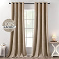 MIULEE 100% Blackout Linen Curtains by MIULEE