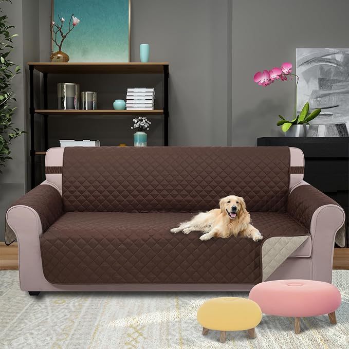 U-NICE HOME Large Sofa Cover Reversible Couch Cover - Image 2
