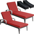 Patelai 2 Set Outdoor Chaise Lounge Cushions by Patelai