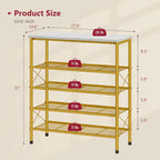 Tajsoon 5 Tier Shoe Rack Organizer - Image 3