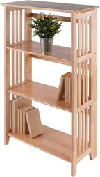 Winsome Mission Beech Wood 4-Tier Shelf - Image 17