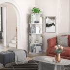 Aheaplus Rotating Bookshelf, Small Corner Bookshelf - Image 2