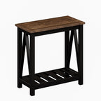 ChooChoo Farmhouse End Table, Rustic Vintage Narrow End Side Table - Image 8