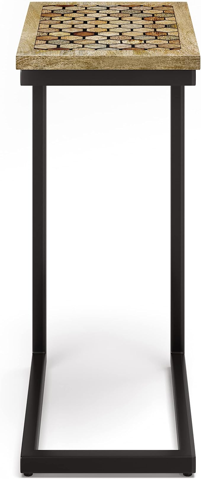 SIMPLIHOME Davisville SOLID MANGO WOOD 11 inch Wide Rectangle Boho C Side Table - Image 4