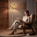 Scenekoy 68.5" Rustic Farmhouse Remote Control Switch Birch Tree Floor lamp - Image 4