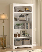 TVU 5-Tier Wooden Bookshelf, 31.5" W x 65" H ×9.9" D Bookshelf - Image 5