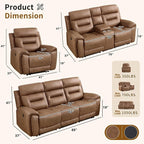 ANJ 3-Piece Power Recliner Sofa Set - Image 2