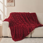 NEWCOSPLAY Fleece Ribbed Cozy Twin Blanket - Image 8