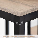 HOOBRO Bar Table and Chairs Set, 47.2” Rectangular Pub Table - Image 8