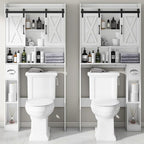 Vabches Over The Toilet Storage Cabinet, Farmhouse Storage Cabinet Over Toilet - Image 3