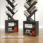 RALGEND Tree Bookshelf, 6 Tier Bookcase - Image 9