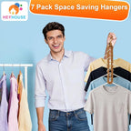 Magic Space Saving Hangers, 7 Pack Multi-Functional Closet Organizers and - Image 9