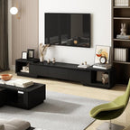 AGOTENI Expandable TV Stand Media Console Table, Modern Entertainment Center - Image 2