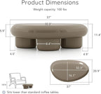 24/7 Shop at Home Kavren Modern 37-inch 3-Piece Oval Glossy Low Profile Coffee - Image 2
