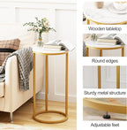 C Shaped End Table, Couch Side Tables - Image 4